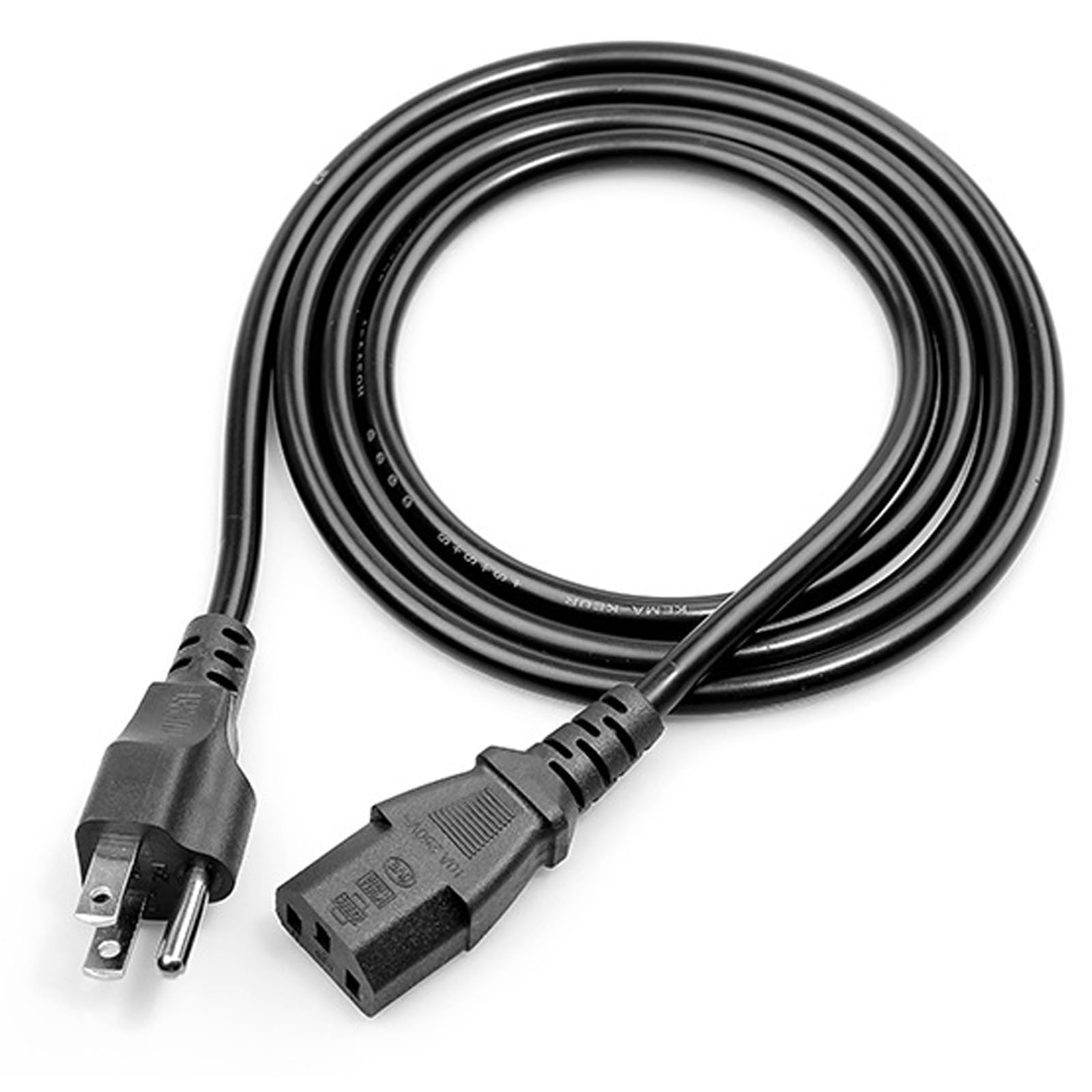 10Ft 3 Prong AC Power Cord TV Universal Treadmills Cable for Computer Monitor, Horizon Fitness Treadmills, Superfit, BowFlex, Sole E35 E55 F63 F80,Goplus 2 in 1 Folding Treadmill Charger Replacement