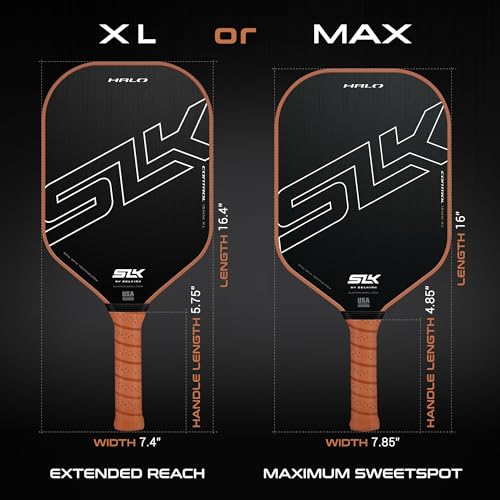 2024 Selkirk SLK Halo Control & Halo Power Pickleball Paddle | Raw Carbon Fiber Pickleball Paddle with a Rev-Core Power Polymer Core | The Pickleball Paddle Designed for Ultimate Spin & Consistency