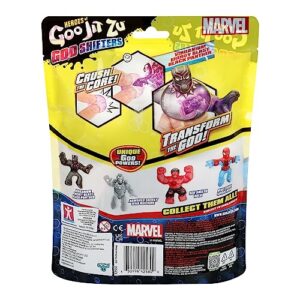 Heroes of Goo Jit Zu Goo Shifters Marvel Stretchy Vibranium Energy Blast Black Panther. Super Squishy Marvel 4.2" Toy Figure. Crush The Core! Transform The Color of The Goo!