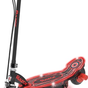 Razor Power Core E90 Electric Scooter + Razor V-17 Youth Multi-Sport Helmet