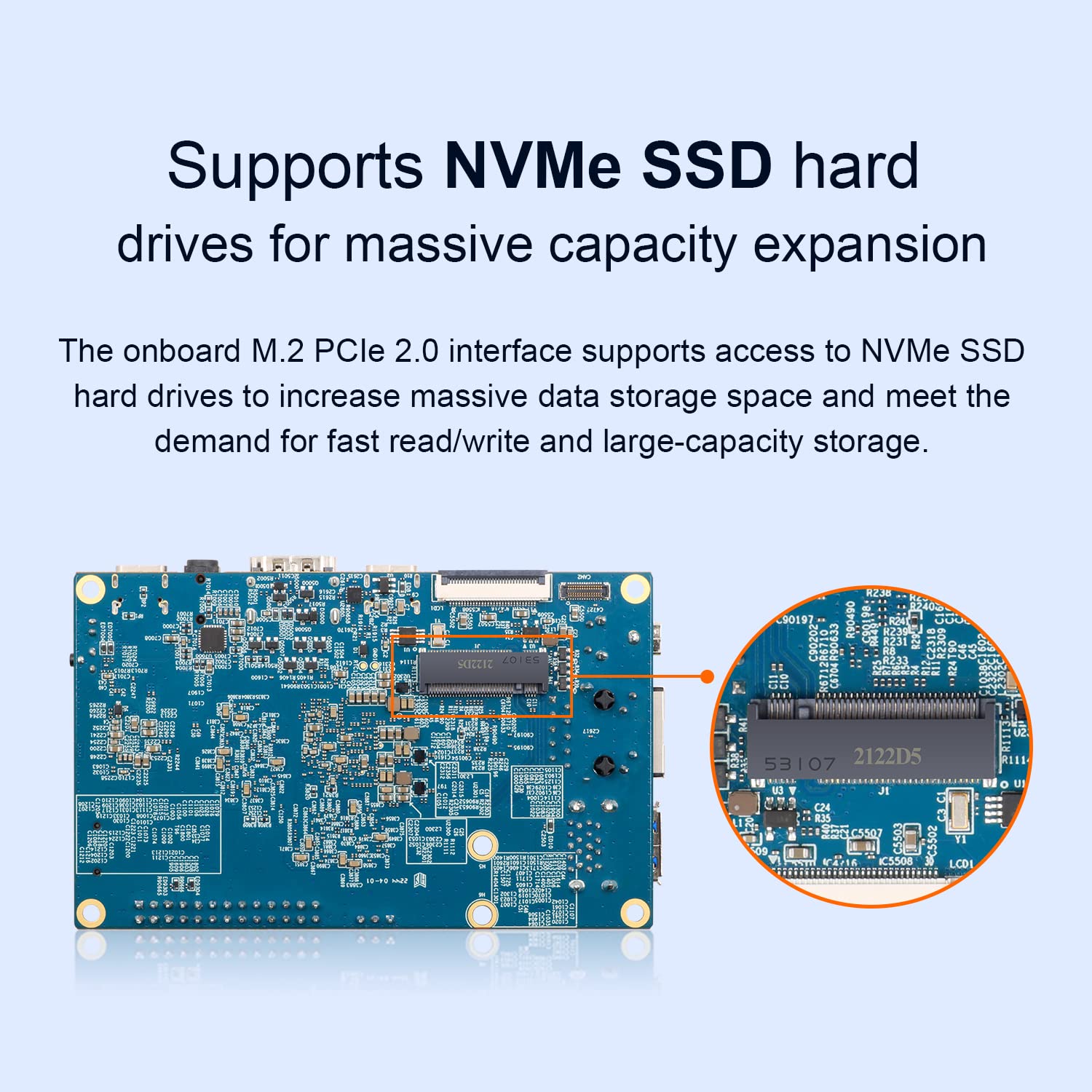 Orange Pi 5 8GB Rockchip RK3588S 8-Core 64 Bit Single Board Computer, Up to 2.4GHz and 8K Video Codec Support Development Board Run Orange Pi/Ubuntu/Debian/Android 12 OS (Pi 5 8GB+ Power Supply)