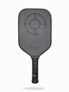 engage pickleball pursuit ultra mx - carbon fiber elongated shape pickleball paddle - rp2 spin texture - long handle - 1/2“ powerful black core - usap approved - lightweight