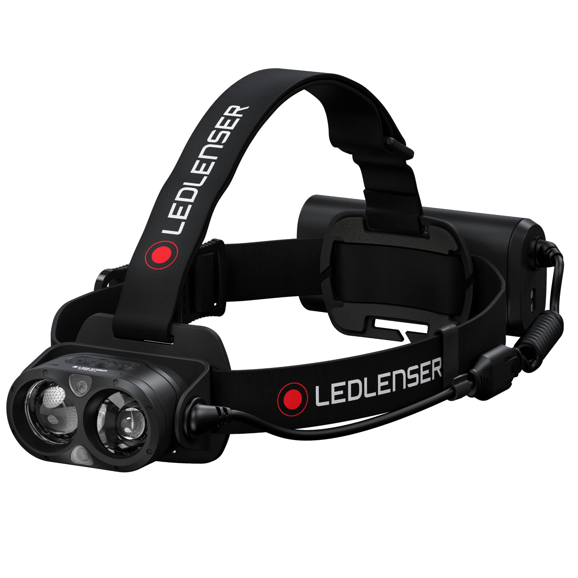 Ledlenser, H19R Core Rechargeable Headlamp, High Power LED, 3500 Lumens, Hands-Free Light for Home, Waterproof, Outdoor, Camping, and Emergency Use, Black