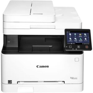 canon imageclass mf642cdwa all-in-one wireless color laser printer, white- print scan copy - 5" touch panel, 22 ppm, 600 x 600 dpi, 8.5" x 14", auto 2-sided printing, 50-sheet adf, broag printer cable