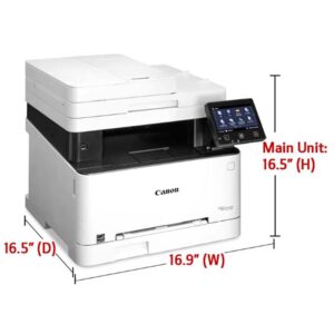 Canon imageCLASS MF642CdwA All-In-One Wireless Color Laser Printer, White- Print Scan Copy - 5" Touch Panel, 22 ppm, 600 x 600 dpi, 8.5" x 14", Auto 2-Sided Printing, 50-sheet ADF, BROAG Printer Cable