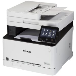 Canon imageCLASS MF642CdwA All-In-One Wireless Color Laser Printer, White- Print Scan Copy - 5" Touch Panel, 22 ppm, 600 x 600 dpi, 8.5" x 14", Auto 2-Sided Printing, 50-sheet ADF, BROAG Printer Cable