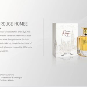 Ether Perfumes JEWEL ROUGE Eau De Parfum 3.4oz EDP Perfume I Impression of Baccarat Rouge 540 I Luxury Niche Perfume Made in UAE I Higher Oil Concentration for Increased Potency & Longevity