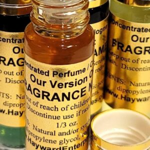 Hayward Enterprises Brand Perfume Oil Comparable to DELINA for women, Fragrance Rendition, Eau de Parfum, 1/3 oz. (10ml) Glass Roll on