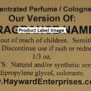 Hayward Enterprises Brand Perfume Oil Comparable to DELINA for women, Fragrance Rendition, Eau de Parfum, 1/3 oz. (10ml) Glass Roll on