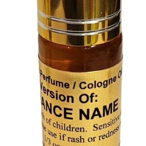 Hayward Enterprises Brand Perfume Oil Comparable to DELINA for women, Fragrance Rendition, Eau de Parfum, 1/3 oz. (10ml) Glass Roll on