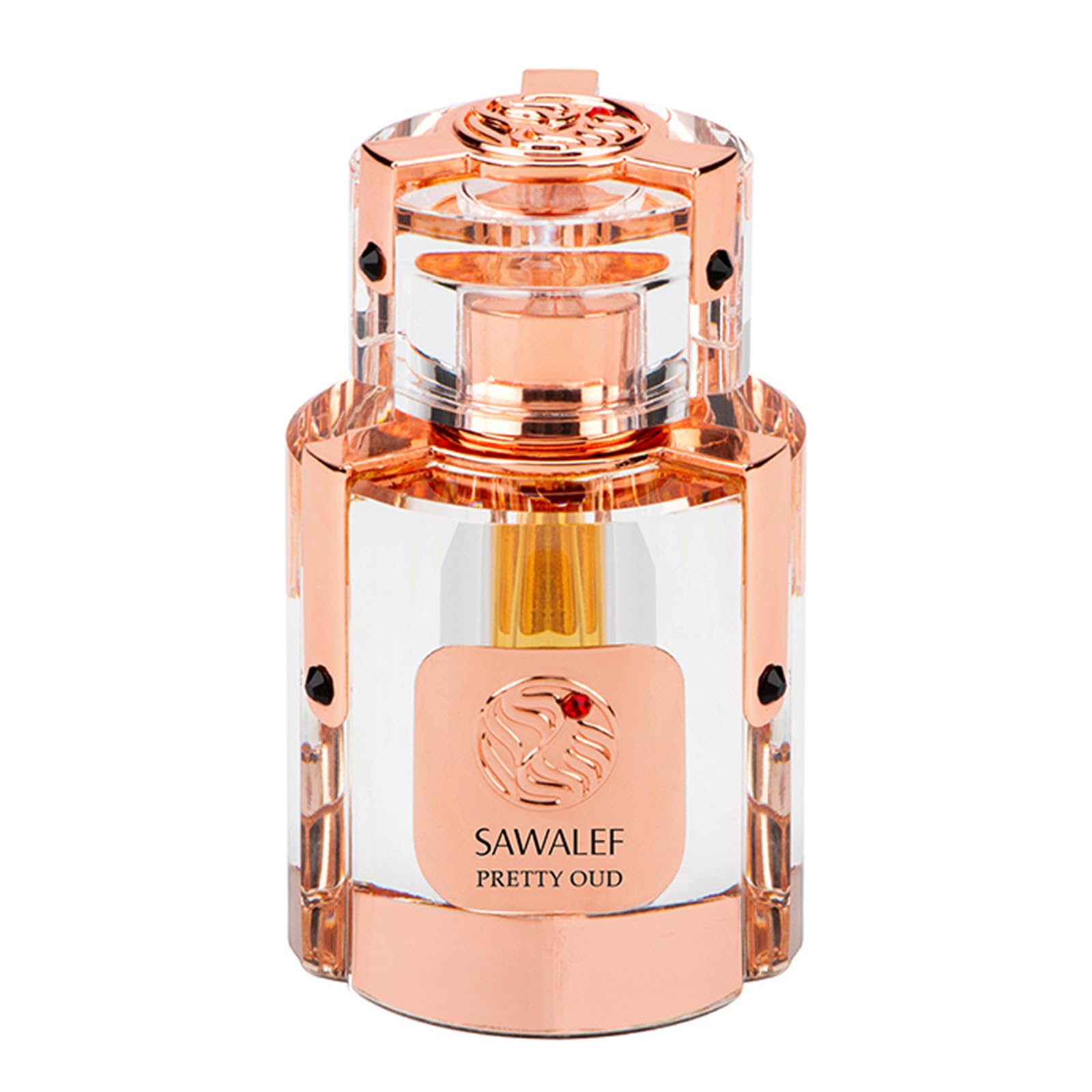 Sawalef Pretty Oud by Swiss Arabian - Luxurious, Captivating Elixir De Parfum with Fragrant Oud - Sweet, Sultry Notes of Pineapple, Geranium, Patchouli, Rose - Intense, Long-Lasting Scent - 2.7 oz