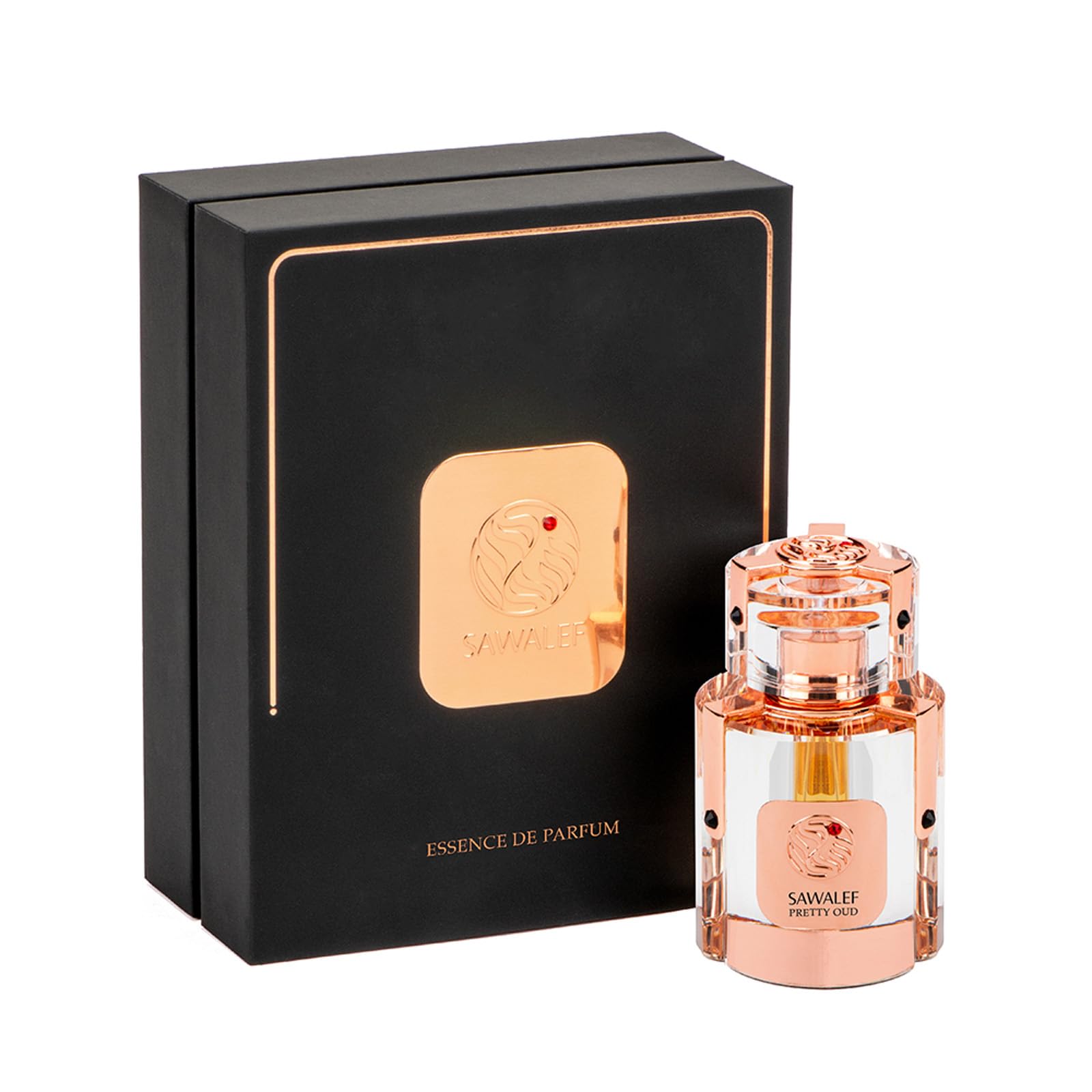 Sawalef Pretty Oud by Swiss Arabian - Luxurious, Captivating Elixir De Parfum with Fragrant Oud - Sweet, Sultry Notes of Pineapple, Geranium, Patchouli, Rose - Intense, Long-Lasting Scent - 2.7 oz