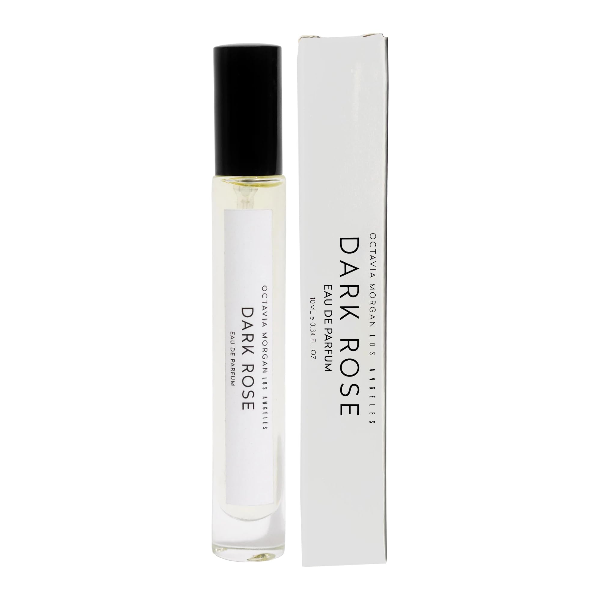 OCTAVIA MORGAN Los Angeles Dark Rose Eau De Perfum Spray- Long Lasting Fruity Woody Floral Fragrance- Travel Spray for Men and Women 10 ml