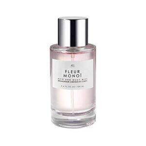 le monde gourmand fleur monoi hair & body mist - 3.4oz (100ml) - floral, coconut fragrance notes