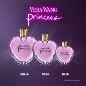 Vera Wang Princess Eau de Toilette for Women - Fruity Floral Scent - Sweet Notes of Vanilla, Water Lily, and Apricot - Feminine and Modern - 1.7 Fl Oz