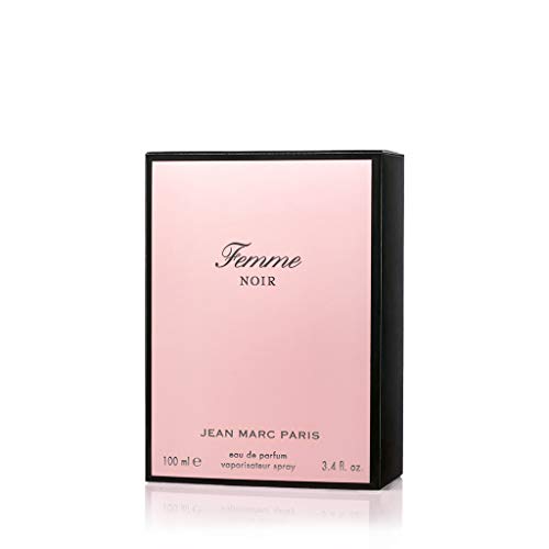 Jean Marc Paris Femme Noir Eau de Parfum Spray 100ml, Women's Floriental Perfume, 3.4 fl. oz, notes of Strawberries, Sweet Pink Rose, and Vanilla