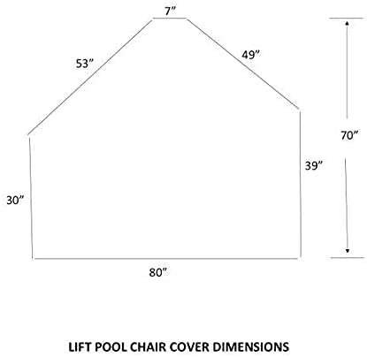 American Supply Lift Pool Chair Protective Cover Color Tan