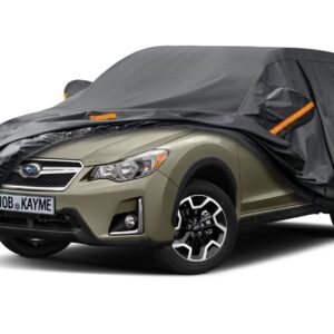 Kayme 7 Layers SUV Car Cover Custom Fit Subaru CrossTrek (2017-2023) Waterproof All Weather for Automobiles, Full Exterior Covers Sun Rain Protection UV Protection （Deliver about 3-10 Days）