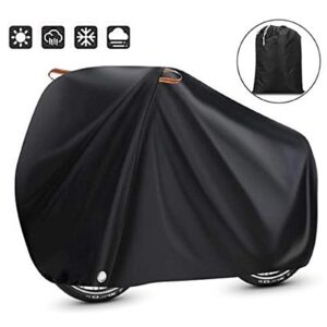 Bike Cover for 1 Bike, Viaky 210D Nylon Waterproof Bicycle Cover Anti Dust Rain UV Protection for Mountain Bike / Road Bike with Lock-holes Storage Bag