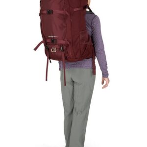 Osprey Fairview Trek 70L Women's Travel Backpack, Zircon Red