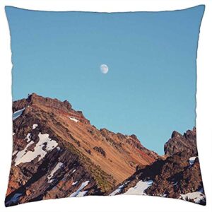 lesgaulest throw pillow cover (16x16 inch) - nature landscape mountain travel adventure trek 2