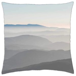 LESGAULEST Throw Pillow Cover (16x16 inch) - Nature Landscape Mountain Travel Adventure Trek 1