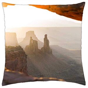 lesgaulest throw pillow cover (16x16 inch) - nature landscape mountain travel adventure trek 10