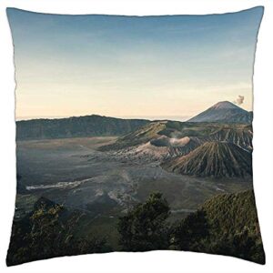 LESGAULEST Throw Pillow Cover (16x16 inch) - Nature Landscape Mountains Sky Outdoors Trek