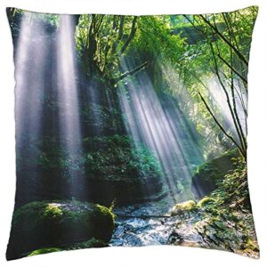 lesgaulest throw pillow cover (16x16 inch) - nature landscape mountain travel adventure trek 13