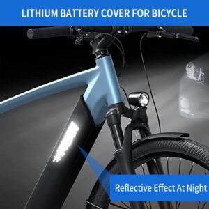 EATAKWARD Light-reflecting E Bike Battery Protective Cover for Integrated Ebike Battery Protection Cover Frame E-Bike Accessory Protective Case for Cold Resistant, Dustproof (M C(11.8"-15.0"))