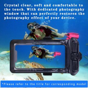 Puccy Case Cover, Compatible with Casio PRO Trek Smart WSD-F30 Black Waterproof Pouch Dry Bag (Not Screen Protector Film) New Version