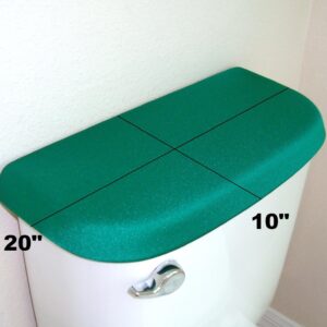 Spandex Fabric Cover for a lid Toilet Tank - Handmade in USA (Green)