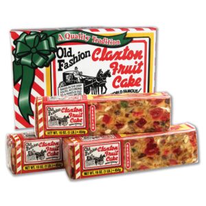 old fashion claxton fruit cake - 3-1 lb. size - regular recipe