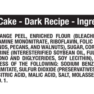 Claxton Fruit Cake - 3-1 Lb. Dark Recipe