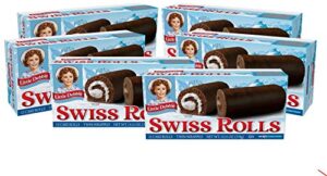 little debbie swiss rolls, 36 chocolate cake rolls layered with creme (6 boxes)