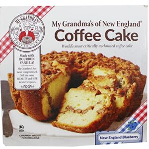 My Grandma's New England Blueberry Coffee Cake - Moist and Flavorful Coffee Cake - Maple Sweetened Cake for Special Occasions - 1.75 Pound (My Grandma's Blueberry Coffee Cake)