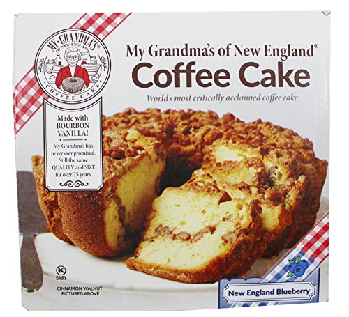 My Grandma's New England Blueberry Coffee Cake - Moist and Flavorful Coffee Cake - Maple Sweetened Cake for Special Occasions - 1.75 Pound (My Grandma's Blueberry Coffee Cake)