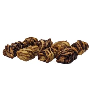 Babka ATX Handmade Mini Babkas- 2 Pecan, 3 Cinnamon & 3 Dark Chocolate - Authentic Holiday Babka Cakes for Delivery -Soft Traditional Jewish Cake with Delicious Fillings - No Preservatives - Made Fresh in Austin, TX [8 Pack]