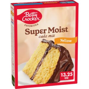 betty crocker favorites super moist yellow cake mix, 13.25 oz (pack of 12)