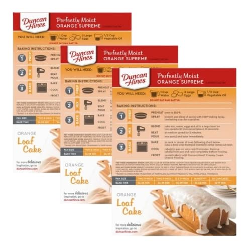 Duncan Hines Perfectly Moist Signature Spice Cake Mix 15.25 ounce (Pack of 3)