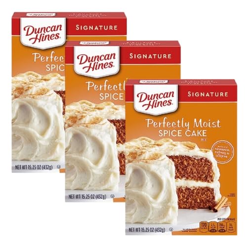 Duncan Hines Perfectly Moist Signature Spice Cake Mix 15.25 ounce (Pack of 3)