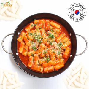 Apexy Korean Rice Cake Tteokbokkik Rice Cake, Chewy Tteok, Authentic Korean Street Food Snack, Perfect with Cheese and Ramen Noodles, No MSG, No Corn Syrup, Vegan and Gluten Free, Non-GMO 21.16 oz