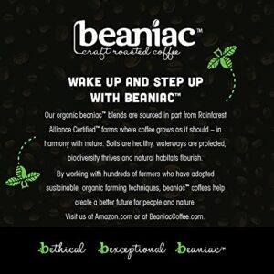 beaniac Hot Cakes Maple, Flavored Light Roast, Single Serve Compostable K Cup Coffee Pods, Organic Arabica Coffee with Natural Flavors, Keurig Brewer Compatible, 30 Count