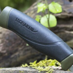 Morakniv Companion Fixed Blade Outdoor Knife with Sandvik Stainless Steel Blade, 4.1-Inch, Military Green