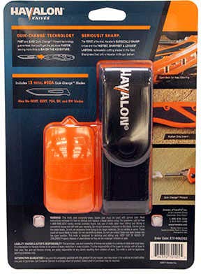 Havalon Piranta-Edge with Orange Handle with 12 Additional Crazy Sharp Blades (Piranta-Edge Orange/Dark Orange)