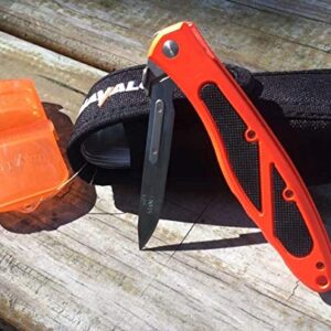 Havalon Piranta-Edge with Orange Handle with 12 Additional Crazy Sharp Blades (Piranta-Edge Orange/Dark Orange)