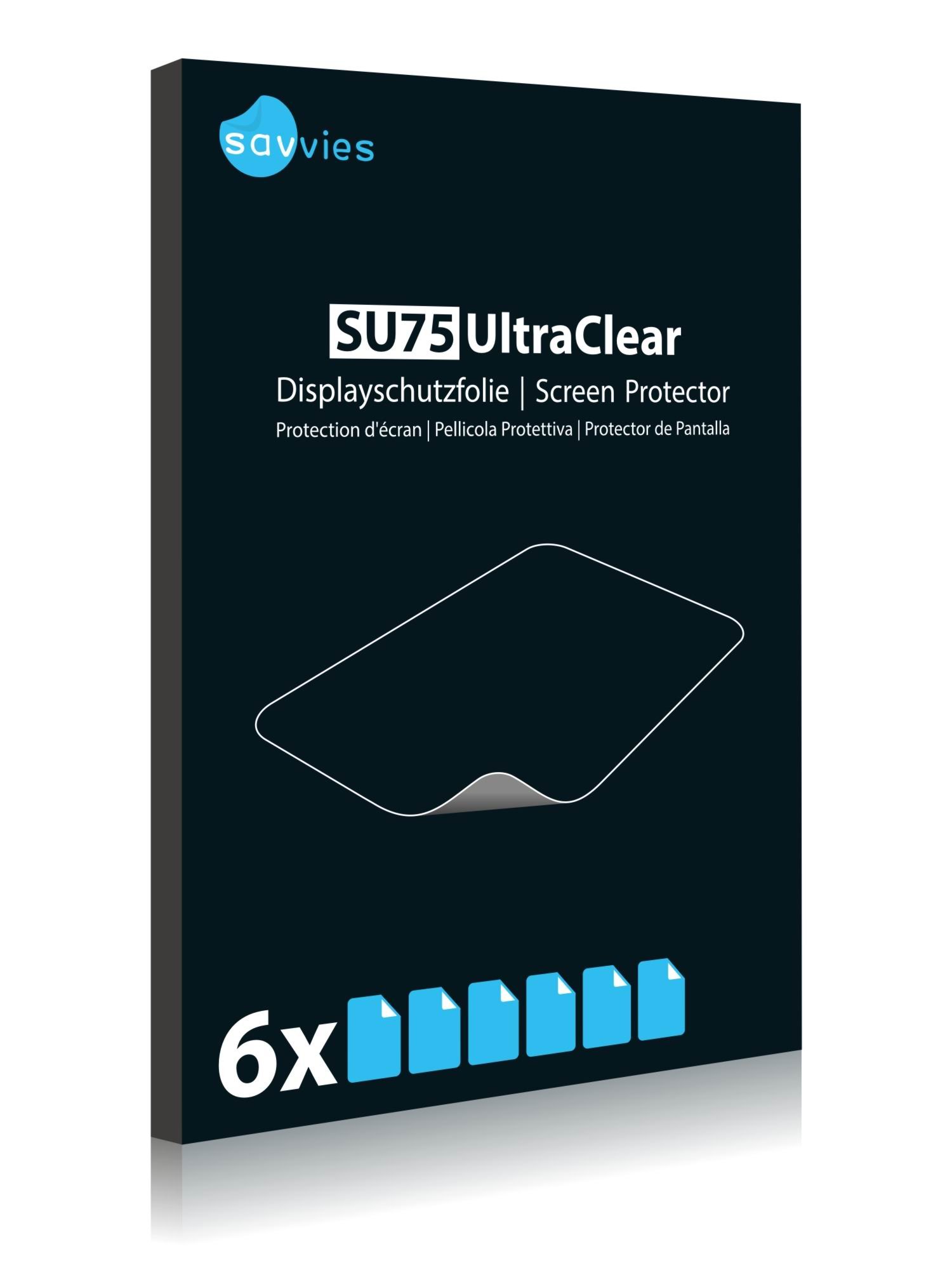 6X Savvies Ultra-Clear Screen Protector for HP Prime, accurately Fitting - Simple Assembly - Residue-Free Removal