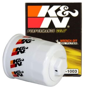 K&N Premium Oil Filter: Protects your Engine: Compatible with Select TOYOTA/LEXUS/SUZUKI/CHEVROLET Vehicle Models (See Product Description for Full List of Compatible Vehicles), HP-1003