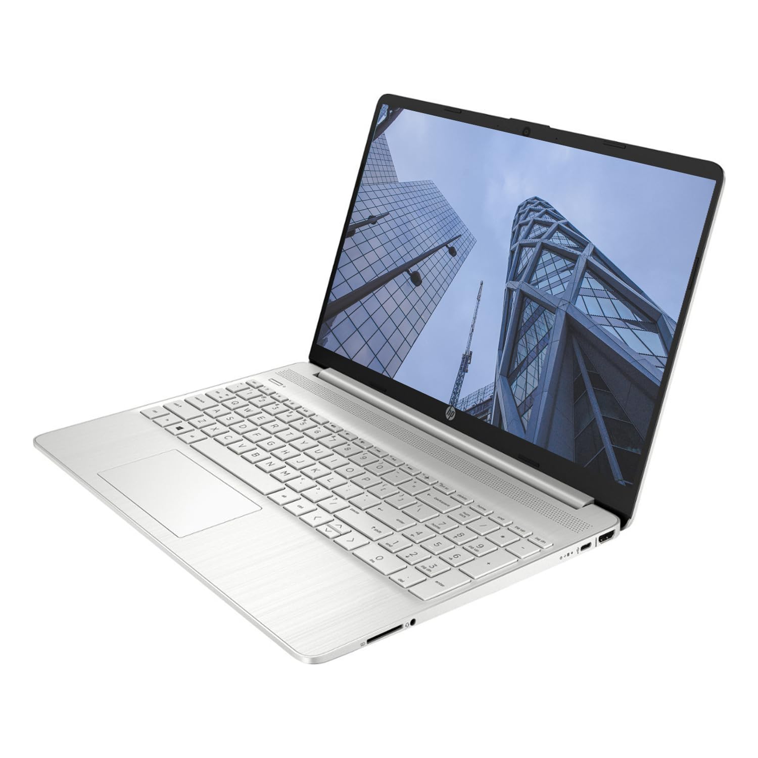 HP Essential 15 Laptop, 15.6" HD Screen, AMD Ryzen 3 5300U, 32GB RAM, 1TB SSD, Webcam, HDMI, Wi-Fi, Windows 11 Home, Silver