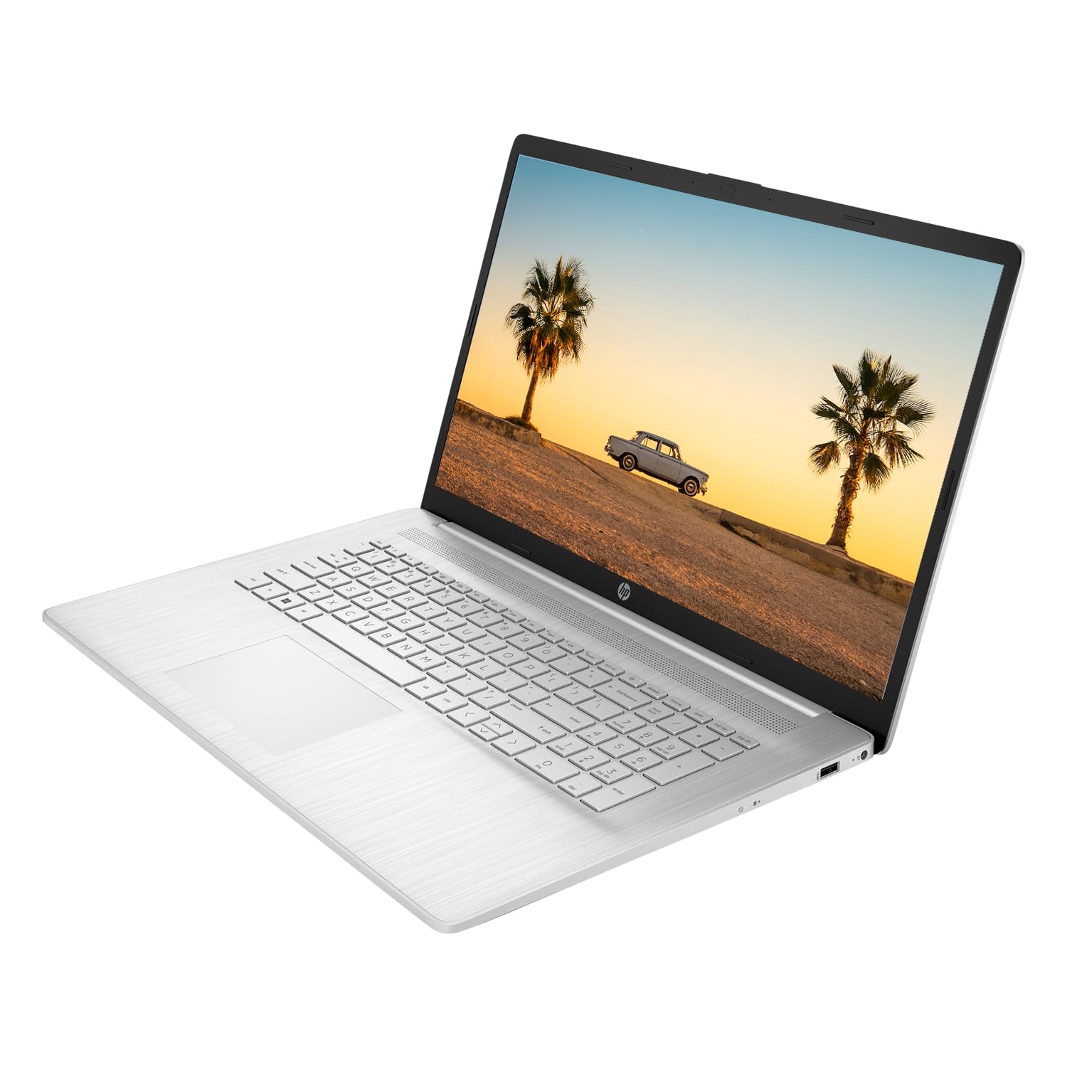 HP 2023 Newest 17 Laptop, 17.3" HD+ Touchscreen Display, AMD Ryzen 5 7530U Processor (Beats i7-1165G7), 32GB RAM, 2TB SSD, Wi-Fi 6, HDMI, Backlit KB, Webcam, Windows 11 Home, Silver, KKE Accessories